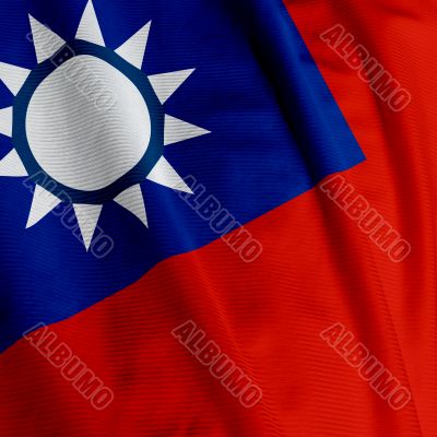Taiwanese Flag Closeup