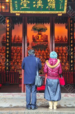 Chinese buddhist shrine