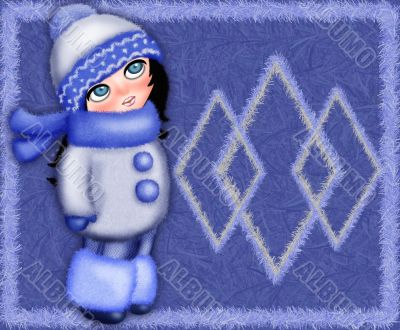  the winter girl background