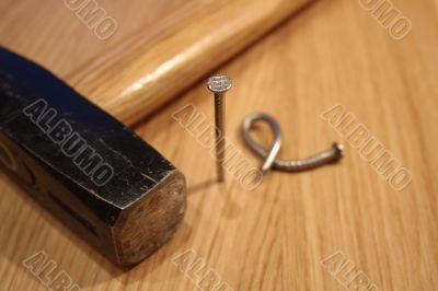Hammer and nails
