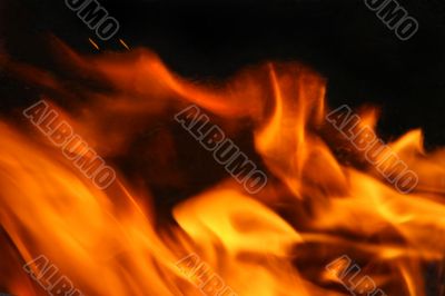 Hot languages of fire.