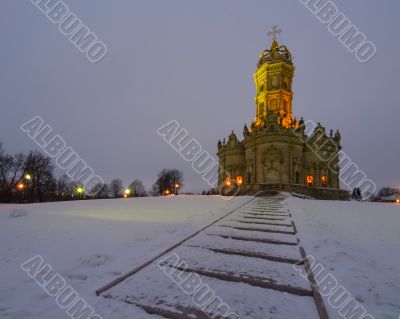Russian church in baroque style