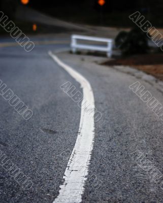 Solid White Line Solid White Line