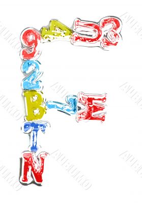 You can write messages with this letters series