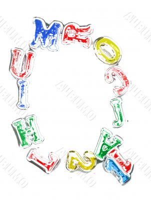 You can write messages with this letters series