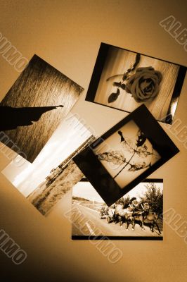 Photo Album with copy space