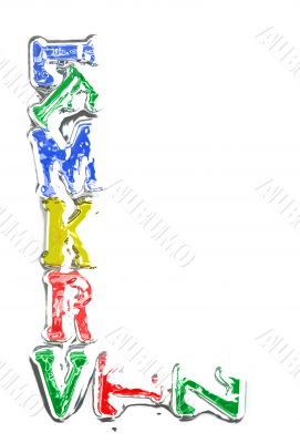 You can write messages with this letters series