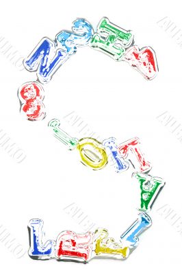 You can write messages with this letters series