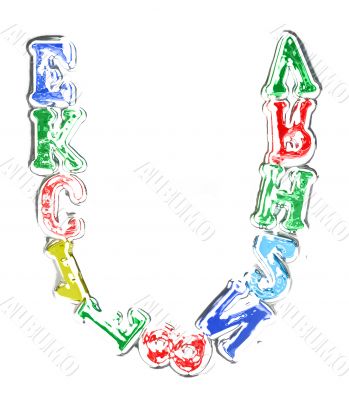 You can write messages with this letters series