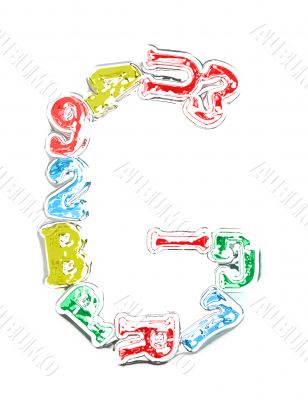 You can write messages with this letters series