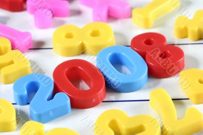 Close-up of numbers !