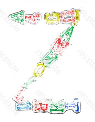 You can write messages with this letters series