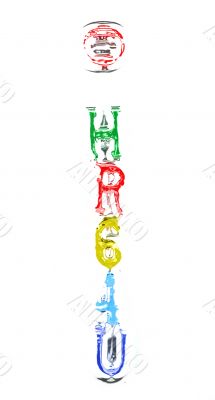 You can write messages with this letters series