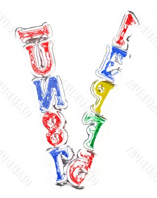 You can write messages with this letters series