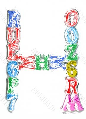 You can write messages with this letters series