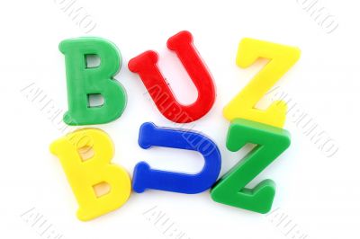 Close-up of letters. Great details !