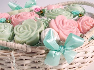 Soaps in the basket