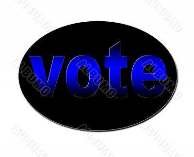 Blue Vote Badge