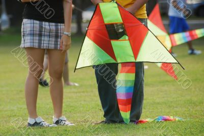 Teens and Kite Teens and Kite