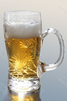 Mug with beer.