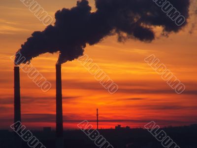 Industrial sunset Industrial sunset