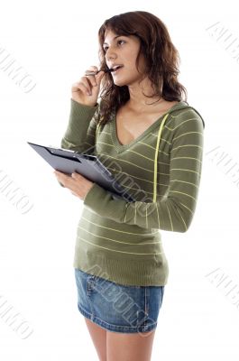 attractive girl thinking attractive girl thinking