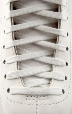 Lacing of a figure skate Lacing of a figure skate