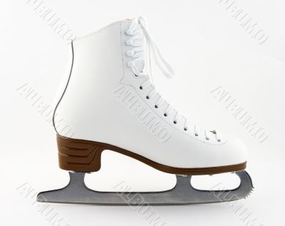 Elegant white figure skate