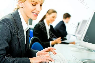 Pressing the buttons