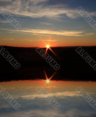 Sunset over the Ocean