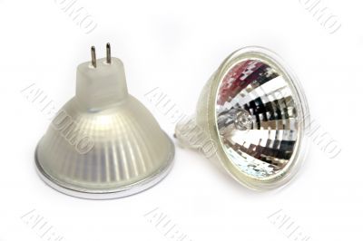Fluorescent small spot light bulbs