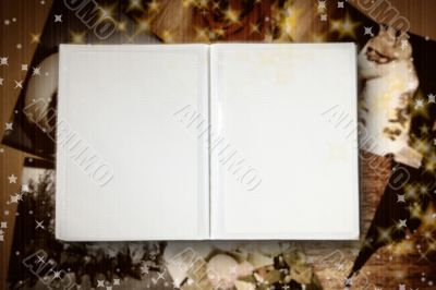 Photo Album with copy space