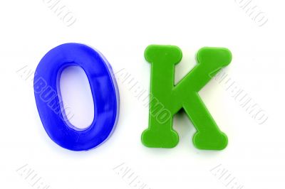 Close-up of letters. Great details !