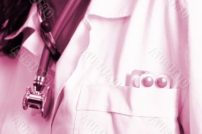 Portrait of a young doctor with stethoscope.