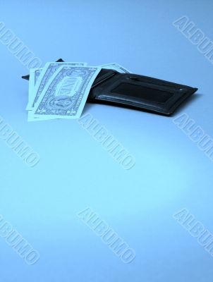 Black leather wallet