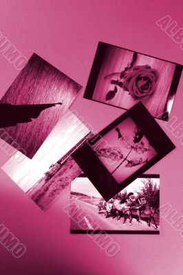 Photo Album with copy space