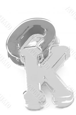 Close-up of letters. Great details !