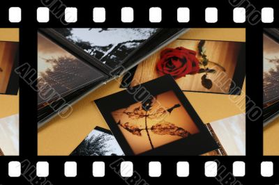 Photo Album with copy space