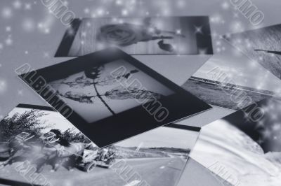 Photo Album with copy space