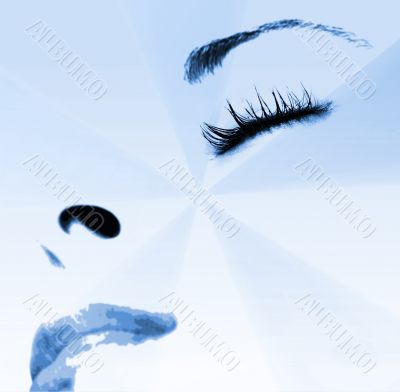 Beautiful girlr - sleeping. Close-up