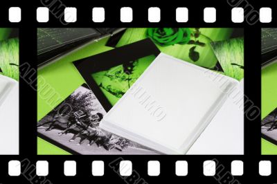 Photo Album with copy space