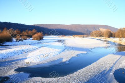 winter in the Carpathian mountains