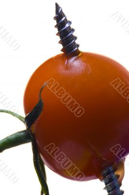 Tomato with goods Isolated