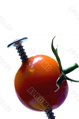 Tomato with goods Isolated