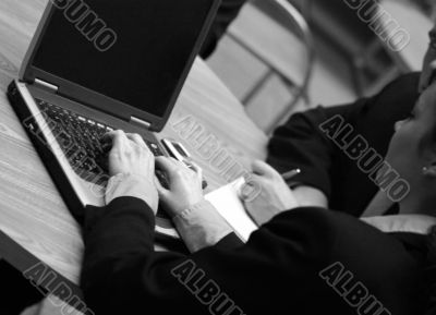Business Meeting with laptop Business Meeting with laptop