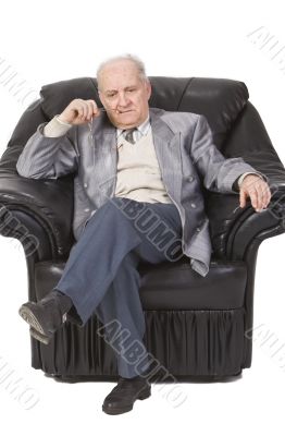 Thoughtful senior man Thoughtful senior man