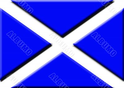 Embossed Scottish flag