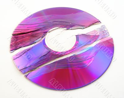 Broken purple DVD