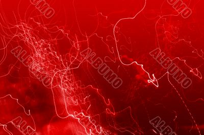 plasma`s white light on red plasma`s white light on red