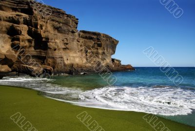 Green sand beach Green sand beach